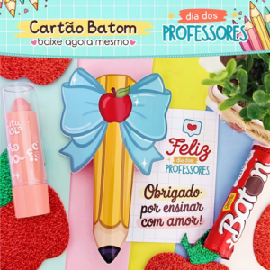 Arquivo Cartão Batom Dia dos Professores
